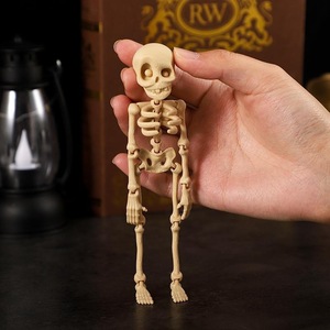 Bán buôn 3D in <span class=keywords><strong>Skeleton</strong></span> Halloween đồ trang trí mặt dây chuyền nhựa nam châm tủ lạnh trẻ em mới lạ gag đồ chơi OEM tùy chỉnh - Product Image 2