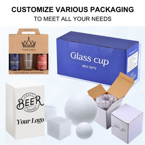 Lot <span class=keywords><strong>de</strong></span> Verres à Bière 500ml/16oz, Vente en Gros, Logo <span class=keywords><strong>Personnalisé</strong></span>, Verres à Bière <span class=keywords><strong>de</strong></span> Type Pilsner et Pint pour Hommes, Verrerie <span class=keywords><strong>de</strong></span> Bar Transparente - Product Image 6