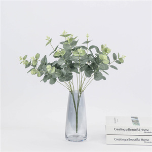 Feuille d'eucalyptus artificielle Wen Hope 33 cm en soie pour décoration de mariage, maison, extérieur, accessoires, verdure décorative - Product Image 3