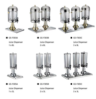 Distributeur de jus à double réservoir, distributeur de boissons chaudes et froides électrique pour restaurant, hôtel, buffet