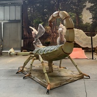 Modèle animatronique de lézard bleu de Zigong, simulation 3D, énorme insecte animatronique, modèle de scorpion avec mouvements