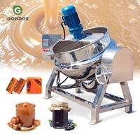 Marmite de cuisson sous vide électrique et à gaz de qualité alimentaire 100L, à double enveloppe, à agitation, haute pression, pour la fusion de sucre, de bonbons et de viande