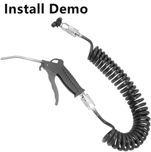 Pistolet souffleur d'air robuste neuf pour outils manuels, kit de tuyau d'air enroulé en plastique, produit phare 2019 - Product Image 3