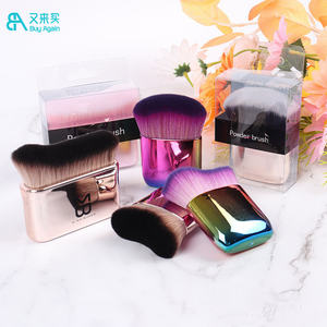 Venta al por mayor pequeño polvo de bronceado colorido cuerpo maquillaje cepillo brillo Auto falso bronceado cuerpo maquillaje bronceado cepillos - Product Image 6