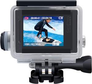 Boîtier étanche de haute qualité pour <span class=keywords><strong>GoPro</strong></span> <span class=keywords><strong>Hero</strong></span> <span class=keywords><strong>4</strong></span>/3 + 40m de profondeur, charge pendant l'enregistrement - Product Image 1