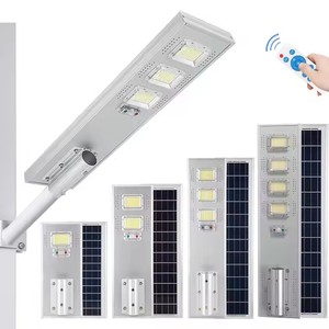 ไฟถนนพลังงานแสงอาทิตย์ LED แบบครบวงจร IP65โคมไฟอลูมิเนียมกลางแจ้ง50W 100W 150W 200W ความสว่างสูงสำหรับการใช้ถนน - Product Image 2