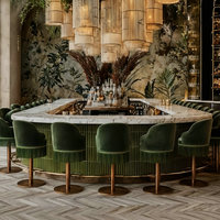 Tabouret de bar vintage en velours de luxe doré, réglable en hauteur, pivotant, avec garniture à franges pour bar à domicile, îlot de cuisine