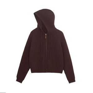 Maglione da <span class=keywords><strong>donna</strong></span> morbido e confortevole Cardigan <span class=keywords><strong>con</strong></span> <span class=keywords><strong>Zip</strong></span> e chiusura a <span class=keywords><strong>maglia</strong></span> da <span class=keywords><strong>donna</strong></span> felpe <span class=keywords><strong>con</strong></span> cappuccio dal Design ampio - Product Image 1