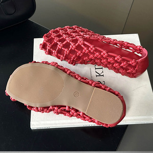 Chaussures plates confortables 2025 pour filles, ballerines antidérapantes, chaussures d'été/printemps imperméables pour femmes, sandales sexy en maille - Product Image 6