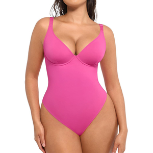 OEM/ODM Body Shapewear da donna per il controllo della pancia tute per il corpo profondo scollo a <span class=keywords><strong>V</strong></span> perizoma - Product Image 6
