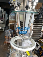 Mélangeur émulsifiant de laboratoire 5L 10L, Réacteur en verre à double enveloppe, Machine à mélanger les crèmes, Homogénéisateur sous vide à cisaillement élevé, Émulsifiant pour lotions et détergents