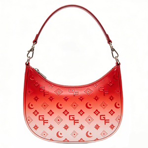 Fashion Women's Crescent Shoulder Bag Gradient PU Leather Underarm Purse Casual Chain Crossbody Handbag - Product Image 4