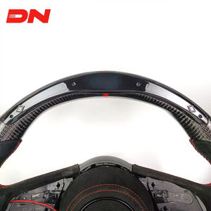 <span class=keywords><strong>Volante</strong></span> <span class=keywords><strong>Deportivo</strong></span> de Cuero con Forma de D de Fibra de Carbono LED Compatible con <span class=keywords><strong>Audi</strong></span> RS3 RS4 RS5 S3 S4 S5 8Y B9 A3 A4 A5 - Product Image 3