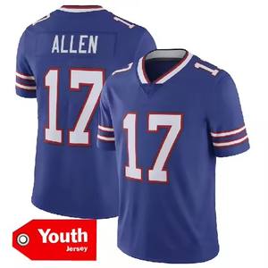 2025年 大人用 バッファロー・ジャージー 17 ジョシュ・アレン 40 ヴォン・ミラー 86 キンケイド 4 クック 58 ミラノ 0 コールマン ホワイト フットボール 半袖 刺繍入り - Product Image 5