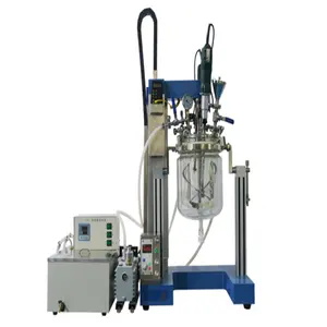 Mesin manufaktur kosmetik laboratorium 10L mesin pembuat krim Losion Mixer Emulsifier pemanas vakum