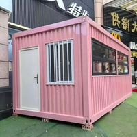 Tienda Modular Personalizable en Contenedor, Cafetería Móvil, Barra Desmontable, Quiosco Prefabricado para Comercio en la Calle