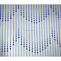 Séparateur de salle à perles bleues naturelles, décoration de maison multifonctionnel