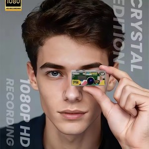 Mini-Daumenkamera als Rucksackanhänger mit HD-Bildschirm, zum Fotografieren, Mini-Kamera für Kinder, Studenten, Partys, Handgepäck, Speicherkarte, Videofilter - Product Image 3