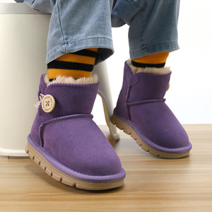 <span class=keywords><strong>Bottes</strong></span> de neige en cuir pour enfants <span class=keywords><strong>bottes</strong></span> d'hiver chaudes en fourrure de ruban <span class=keywords><strong>bottes</strong></span> courtes chaudes épaissies pour fille et garçon vente en gros - Product Image 2