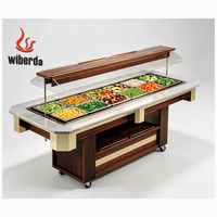 Bar Salad Dingin dengan Wadah GN untuk Prasmanan Dingin Hotel dan Katering