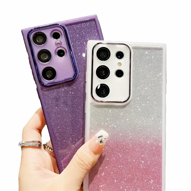 Custom Design Telefoon Case Voor Tecno Spark Go Hot Play Pro Note Smart 4G/5G Glitter Zilverachtig Glanzend Bescherm Camera Mobiele Celhoes