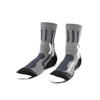 Chaussettes de sport en laine mérinos australienne, épaisses, résistantes à l'usure, respirantes, chaussettes mi-mollet personnalisables OEM ODM pour l'extérieur
