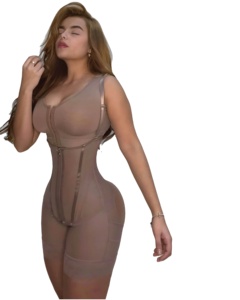 Body de chifón de talla grande con relleno, efecto reductor de abdomen y cintura, cremallera reforzada y <span class=keywords><strong>entrepierna</strong></span> abierta - Product Image 1