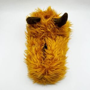 Femme Femmes Femmes Dames Hommes Hommes Fluffy Furry Plush Highland Cow Indoor Home Stuffed Anti-slip Slippers Boots Customization - Product Image 5
