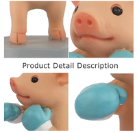 Statuette de cochon miniature en résine, décoration d'intérieur, décoration de bureau [Pig Sports], artisanat en résine
