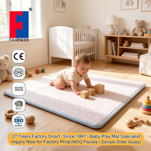 Tapis de jeu en mousse souple TPU de qualité alimentaire, non toxique, sans BPA, inodore, épaisseur 1,5 cm, antidérapant, absorbant les chocs, pour ramper - Product Image 1
