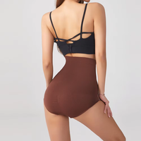 Culottes sculptantes respirantes taille haute, sans couture, amincissantes, taille haute, rehausseur de fesses, shorts lisses amincissants pour les cuisses