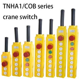 Interrupteur de commande de grue TNHA1 COB-61 61H <span class=keywords><strong>62</strong></span> 63, résistant à la pluie, bouton de levage, auto-réinitialisation, poignée de commande de palan électrique - Product Image 1