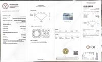 Diamant CVD en vrac bleu vif fantaisie coupe rayonnante 15.1CT diamant cultivé en laboratoire certifié IGI