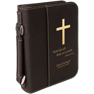 Housse de protection pour Bible de haute qualité, certifiée BSCI, avec poignée et fermeture éclair, fabriquée par une usine en Chine. - Product Image 3