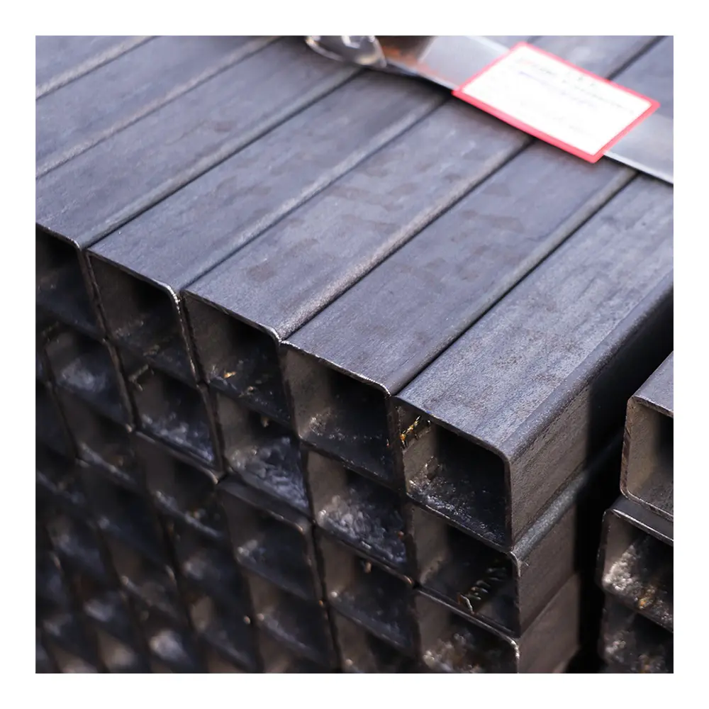 Pipa baja 190-pipa persegi Q235B tabung persegi bagian berongga gulung panas baja Rhs produk kualitas tinggi