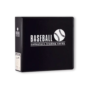 3" Album Card Binder Black Baseball Trading Card Binder