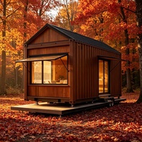 Maison conteneur détachable de 20 pieds, maison préfabriquée portable en conteneur maritime, hébergement ignifuge pour chantier, cabane de campement