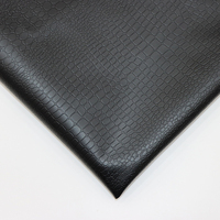 Motif Croc en relief 0.7mm Crocodile Semi PU synthétique Faux cuir d'ameublement pour moto