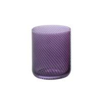 Verre à eau spirale violet 41 cl H 10 cm Ø 8 cm Verre soufflé à la bouche M1934