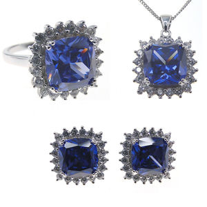 Juegos de Joyería de Plata de Ley 925 con Esmeralda al por Mayor para Mujer - Product Image 4