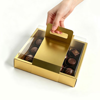 Boîte à gâteau multi-couches personnalisable avec logo, carrée/rectangulaire, pour emporter, pour fromage, mousse, chocolat, pâtisserie, boulangerie