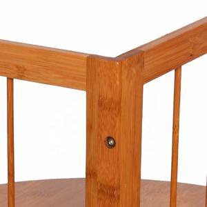 Accesorios de Cocina de Bambú 100% Naturales y Económicos, Estante Esquinero de Bambú de 3 Niveles, Organizador de Almacenamiento de Madera para Baño y Hogar - Product Image 5