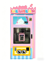 Hoge capaciteit commerciële ijsautomaten, zelfbedienings soft serve ijsmachine, 300 kopjes per uur, openbaar apparatuur voor scholen