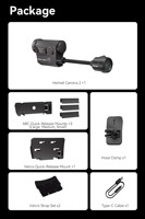Caméra d'action RunCam pour casque, 1080P 60FPS WiFi 6.0, caméra tactique de chasse, batterie longue durée 3500mAh 8H, caméscope moto OEM