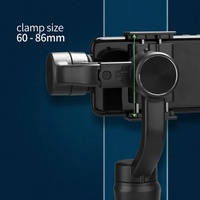 Stabilisateur de cardan portable pour téléphone portable 3-en-1 – Léger, avec support trépied intégré, télécommande sans fil et suivi du visage pour la vidéo