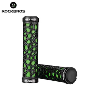 ROCKBROS Bike Grips Bicicleta Guiador De Borracha MTB Grips Anti-skid Absorvente De Choque Ciclismo Guiador