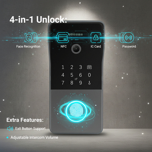 <span class=keywords><strong>Kit</strong></span> de <span class=keywords><strong>Videoportero</strong></span> Inteligente IP HIWINK para Villa, Cámara 2K, WiFi, App Tuya, Contraseña, Reconocimiento Facial, Palma de la Mano, Control de Acceso, IP65 - Product Image 4