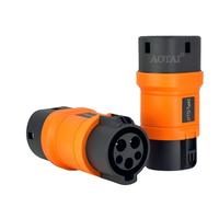 Adaptateur de charge EV de type 1 à type 2 32A, adaptateur J1772 vers type 2 pour charger les véhicules électriques de type 2 avec des chargeurs de type 1