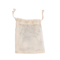 Produit réutilisable en coton biologique Sac en filet pour fruits et légumes Sac en filet écologique Sac à provisions réutilisable