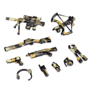 Accesorios de Mini Figuras de Armas del Ejército de Camuflaje de la Segunda Guerra Mundial - Arco Táctico, Rifle de Francotirador, <span class=keywords><strong>Granada</strong></span>, Plástico ABS, Juguete de Ensamblaje DIY - Product Image 2